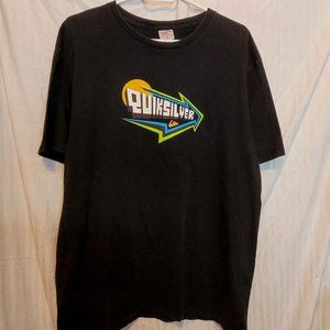 Vintage Quicksilver Echelon Slim Fit Tee Size XL Spellout Logo Design 90s Retro